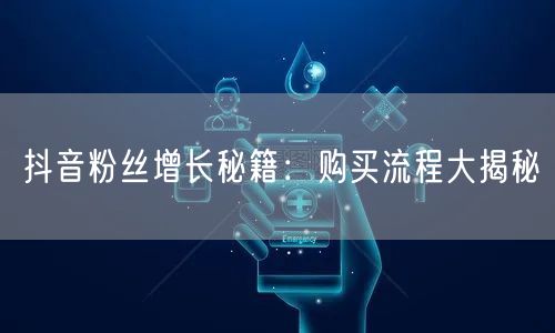 抖音粉丝增长秘籍：购买流程大揭秘