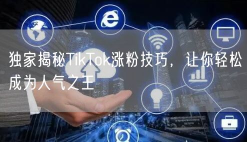 独家揭秘TikTok涨粉技巧，让你轻松成为人气之王