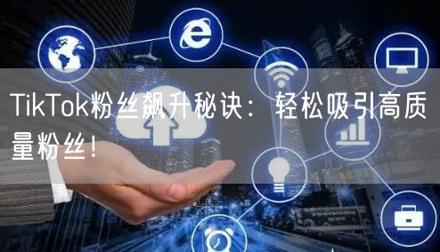 TikTok粉丝飙升秘诀:轻松吸引高质量粉丝!