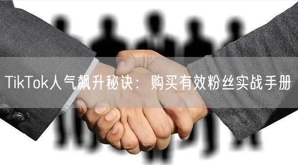 TikTok人气飙升秘诀：购买有效粉丝实战手册