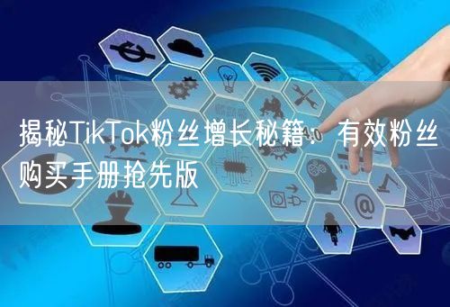 揭秘TikTok粉丝增长秘籍：有效粉丝购买手册抢先版