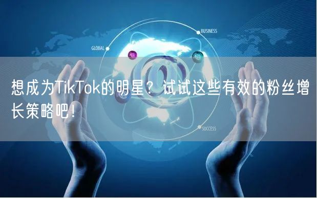 想成为TikTok的明星？试试这些有效的粉丝增长策略吧！