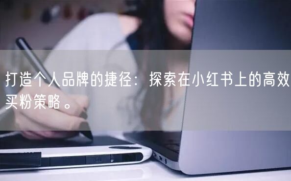 打造个人品牌的捷径：探索在小红书上的高效买粉策略。