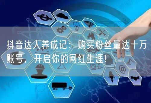 抖音达人养成记：购买粉丝量达十万账号，开启你的网红生涯！
