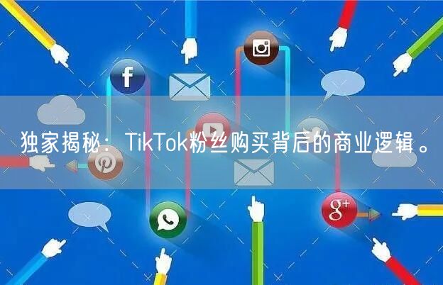 独家揭秘：TikTok粉丝购买背后的商业逻辑。