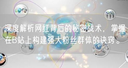 深度解析网红背后的秘密战术，掌握在B站上构建强大粉丝群体的诀窍。