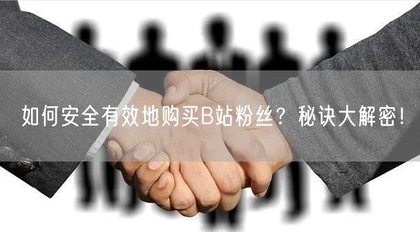 如何安全有效地购买B站粉丝？秘诀大解密！