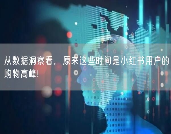 从数据洞察看，原来这些时间是小红书用户的购物高峰!