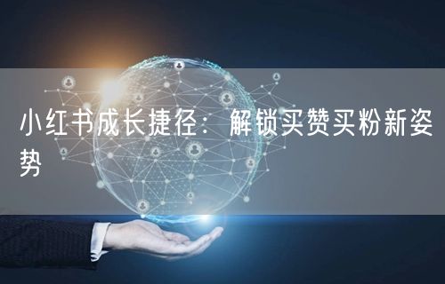小红书成长捷径：解锁买赞买粉新姿势