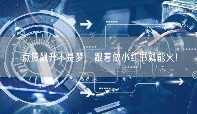 点赞飙升不是梦，跟着做小红书就能火！