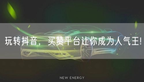 玩转抖音，买赞平台让你成为人气王!