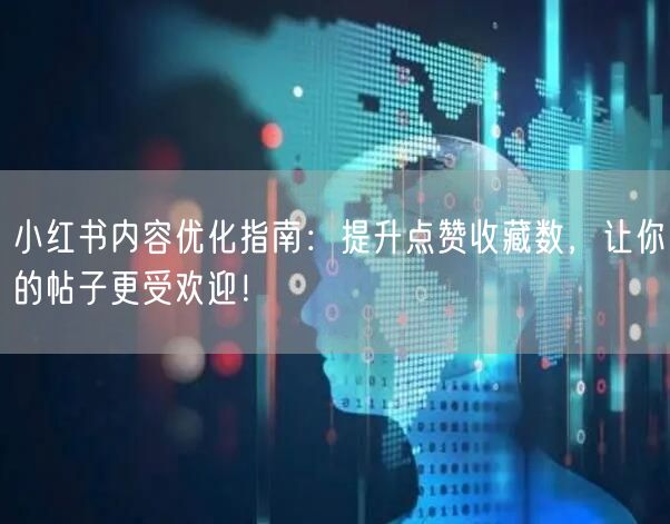 小红书内容优化指南：提升点赞收藏数，让你的帖子更受欢迎！