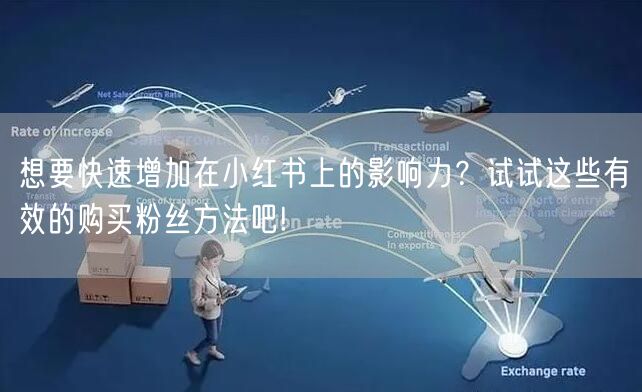 想要快速增加在小红书上的影响力？试试这些有效的购买粉丝方法吧!